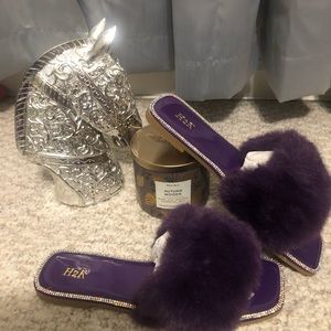 Classy purple slides/slippers